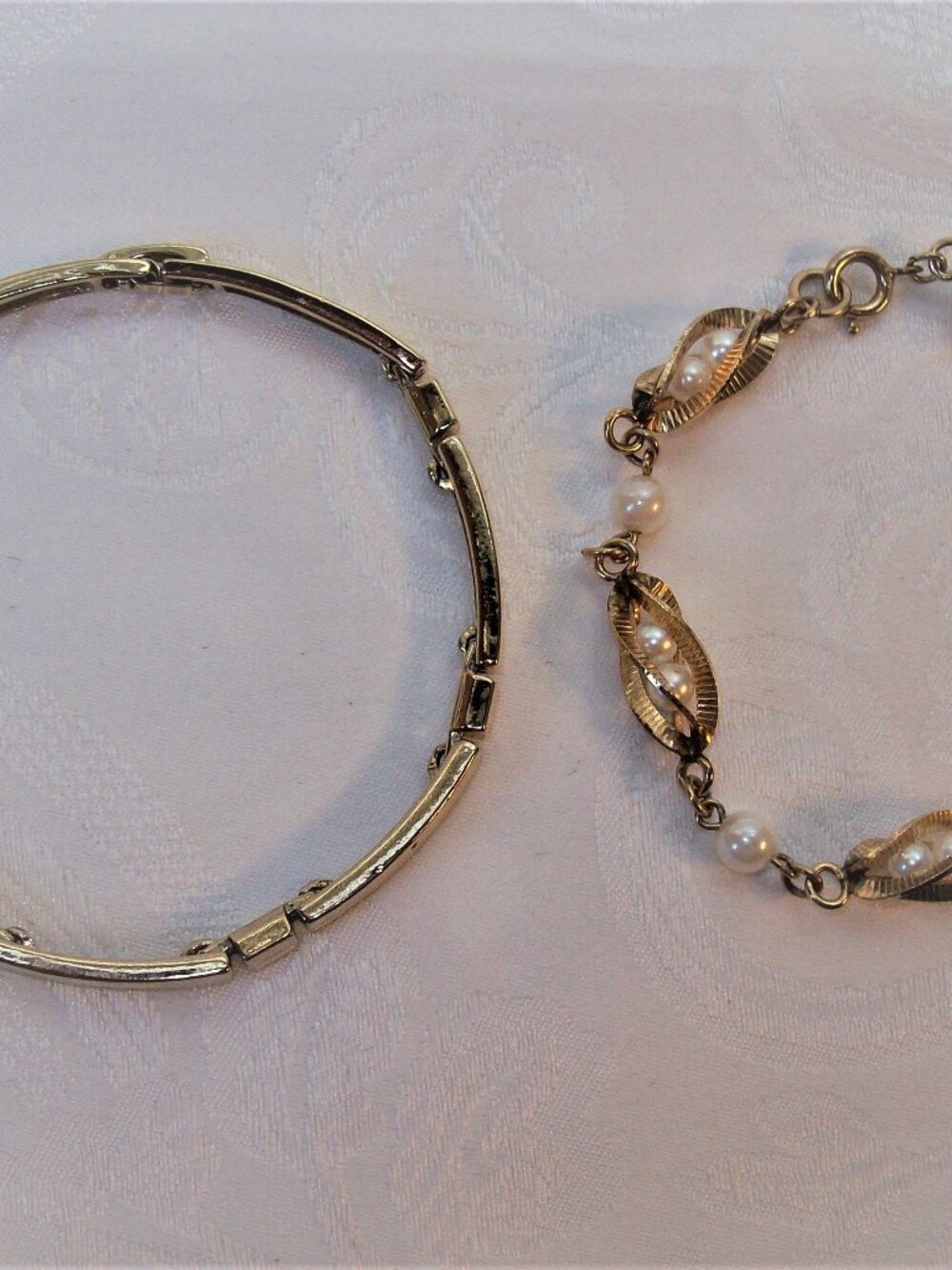 Two Vintage 1960's Goldtone Bracelets